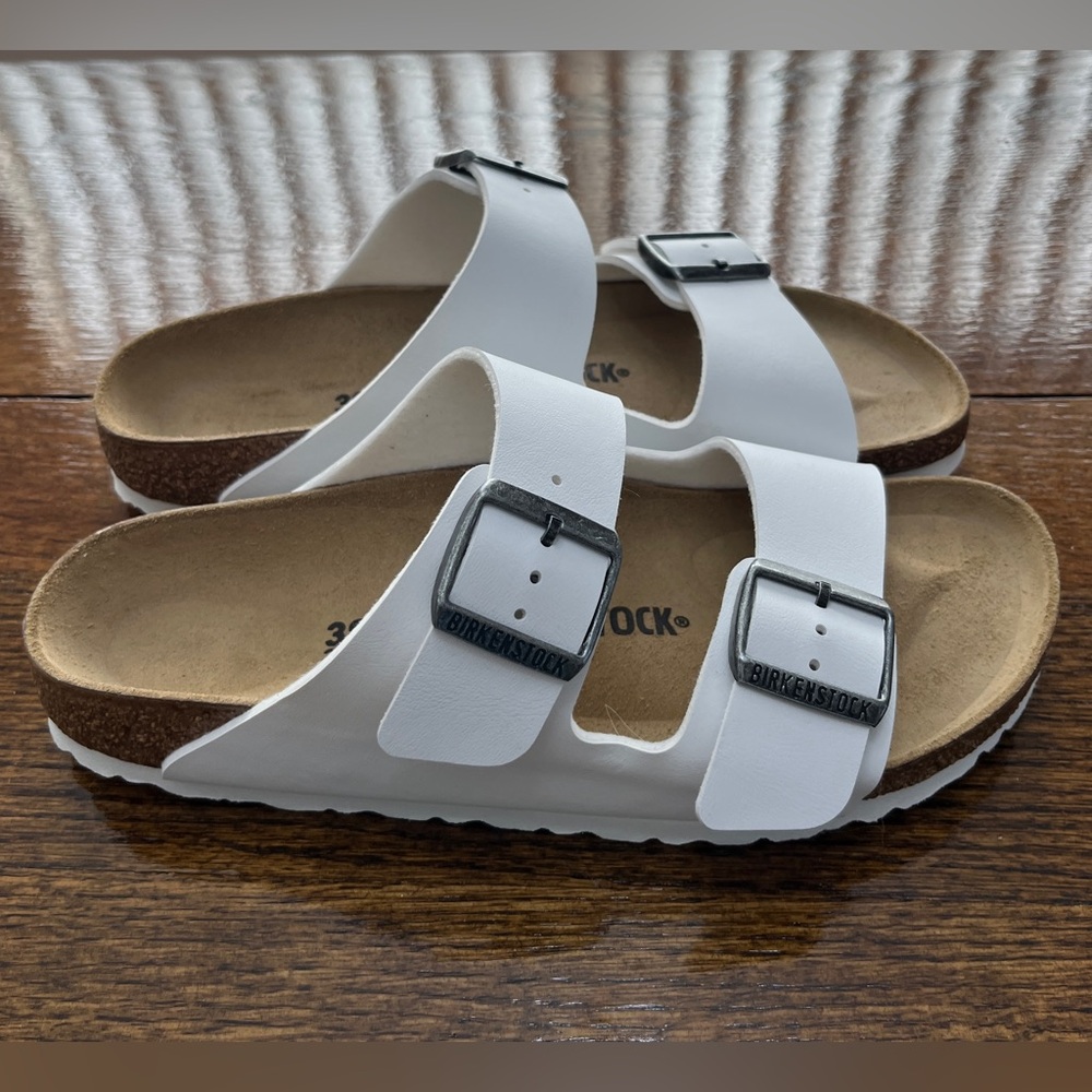 Birkenstock Arizona White Sandals